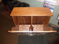 2 Bin Trash/ Recycling Cabinet 3 small