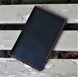 Handmade Horween Chromexcel Black Leather Field Notes Moleskine Cover Wallet 2 small