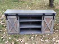 Sliding Barn Door Entertainment Center 4 small