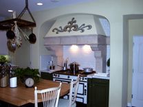 Custom Antique Style Cast Stone Range Hood 4 small