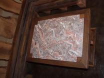 Wood Table, Concrete Scagliola Top , Reclamined Wood Table 4 small