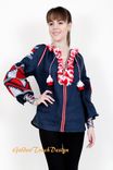 Chicnationale,  Boho Blouse Ukrainian Embroidered  Vita Kin Style 1 small