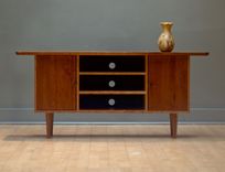 Mid Century Modern/Danish Modern Tv/Media Console Or Credenza/Sideboard 3 small