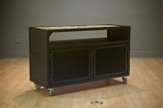 Urban Industrial Steel And Reclaimed Wood Cabinet On Wheels 1 small