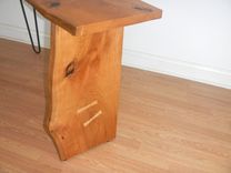 Live Edge Mid Century Modern Console Table With Hairpin Steel Legs 5 small