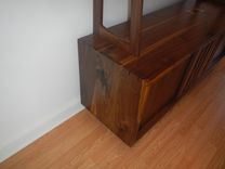 Mid Century Modern Danish Modern Credenza/Sideboard With Upper Shelves 2 small