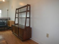Mid Century Modern Danish Modern Credenza/Sideboard With Upper Shelves 4 small