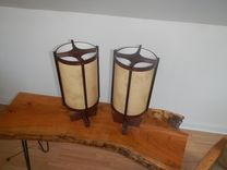 Modern Style Nakashima Inspired Wood Lamps 5 small