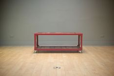 Vintage Industrial/Loft Style Coffee Table On Steel Castors - Riveted Steel And Reclaimed Wood 2 small