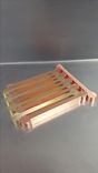 Dog Bone Brass, Copper, Stainless Inlays 2 small