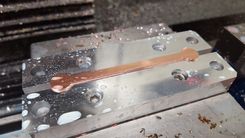 Dog Bone Brass, Copper, Stainless Inlays 3 small