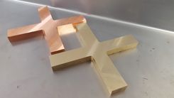 X Brass, Copper, Stainless Inlays 6 small
