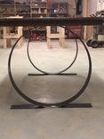 Modern Circles Metal Table Legs 2 small