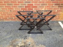 Metal Cross Bench/Table/Bar Legs 3 small