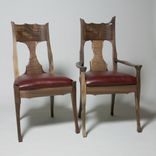 Art Nouveau Dining And Game Table Chairs 2 small