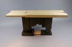 Carved And Charred Art Deco Console 1 small