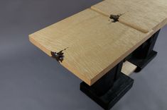 Carved And Charred Art Deco Console 3 small