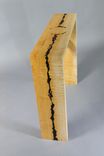 Carved Curly Maple With Charred Maple Accent Table 3 small