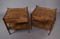 Contemporary Art Nouveau Bedside Tables 2 small