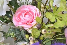 Floral Wall Hanging, Floral Wall Decor, Floral Basket, Wall Decor, Home Wall Decor, Wall Hanging 2 small