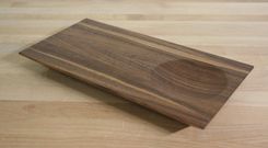 Large Walnut Cutting Board / Serving Trays 4 small