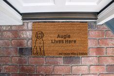 Custom Door Mats --Dm-Coir-Augie 1 small