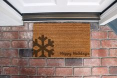 Custom Door Mats --Dm-Coir-Happyholidays 1 small