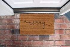 Custom Door Mats --Dm-Coir-Merry 1 small