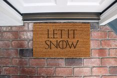 Custom Door Mats --Dm-Coir-Snow 1 small