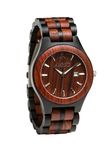 Custom Engraved Red Sandalwood And Ebony Wood Graduation Watch For Men By Ambici 1 small