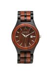 Custom Engraved Red Sandalwood And Ebony Wood Graduation Watch For Men By Ambici 2 small