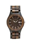 Personalized Black Sandalwood And Ebony Wood Watch For Men By Ambici 2 small