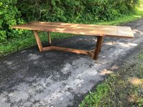Contemporary Live Edge Walnut Dining Table 5 small