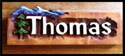 Hand Carved Residential Signs 3 small