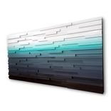 Abstract Ocean Landscape, Modern Wood Wall Art, Blue Home Decor 1 small