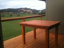 Sturdy Cedar Bar Height Table 2 small