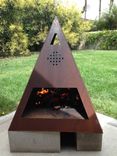 Outdoor Steel Chiminea-Fireplace 2 small