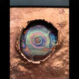 Don't Get To - Flame Painted, Inked, And Hammered Copper Wall Art. Framed. 4 small