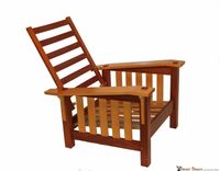 Mahogany And Maple Morris Chair 1 small