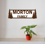 Personalized Steel Family Name Sign 4 small