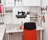 Sewing Machine Seamstress Gift Metal Wall Sign - Quilter Craft Room Decor 4 small