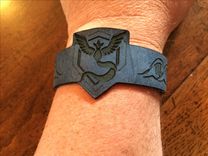 Leather Design Bracelts Team Mystic 2 small