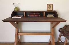 Ranchwood: Modern Walnut + Alder Writing Desk 1 small