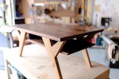 Ranchwood: Modern Walnut + Alder Coffee Table 3 small