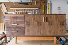 Ranchwood: Modern Walnut + Alder Credenza 1 small