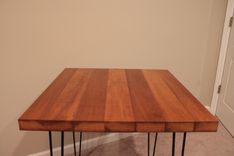 Hairpin Solid Iroko Table 5 small