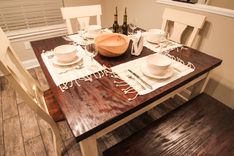 Rustic Farmhouse Table And Storage Bench 5 small