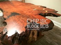 Redwood Natural Edge Dining Table 2 small