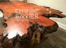 Redwood Natural Edge Dining Table 4 small