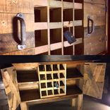 Rustic Wine Rack Buffet 2 small